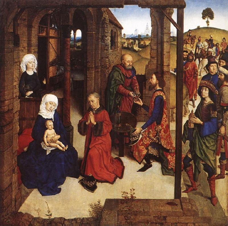 Dieric Bouts The Adoration of  the Magi Spain oil painting art